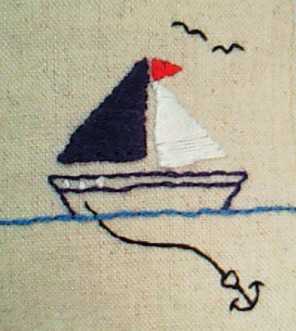 刺繍 図案 男の子 ヨット