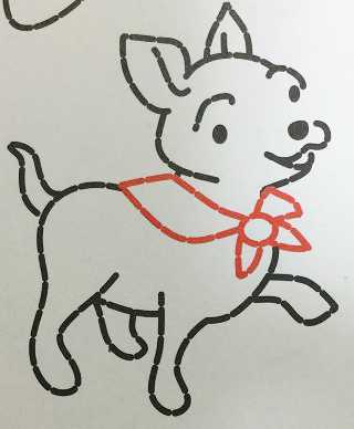 刺繍 図案 男の子 犬