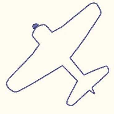 刺繍 図案 男の子 飛行機