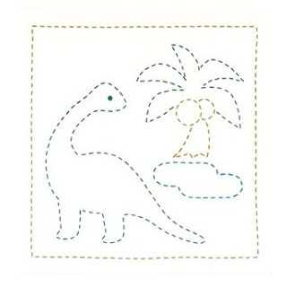 刺繍 図案 男の子 恐竜