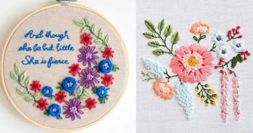 無料の刺繍図案