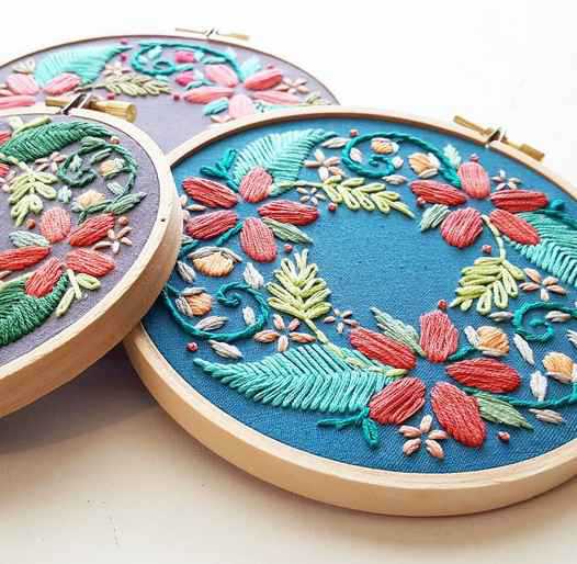 無料の刺繍図案 お花