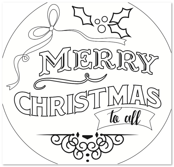 無料の刺繍図案 メリークリスマスの英字